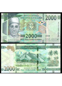 GUINEA 2000 Francs 2018 (2019) Fior di Stampa